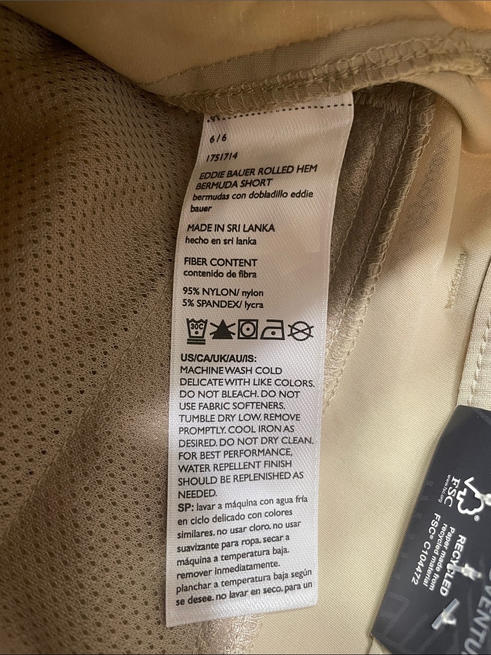 Eddie Bauer Rolled Hem Bermuda Shorts (6) - Picture 4 of 7